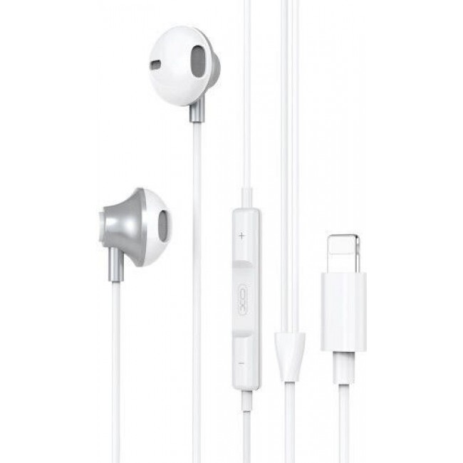 XO EP71 In-ear Handsfree Ακουστικά με Βύσμα Lightning Λευκό