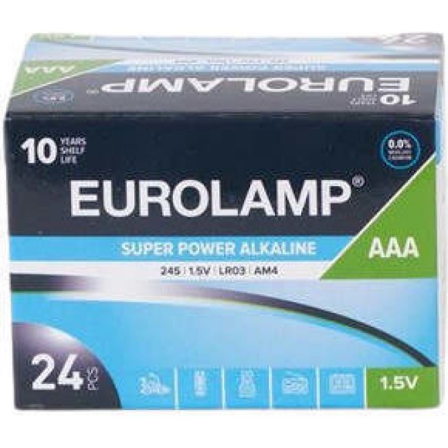 Eurolamp 147-24162 Super Power Αλκαλικές Μπαταρίες AAA 1.5V 24τμχ