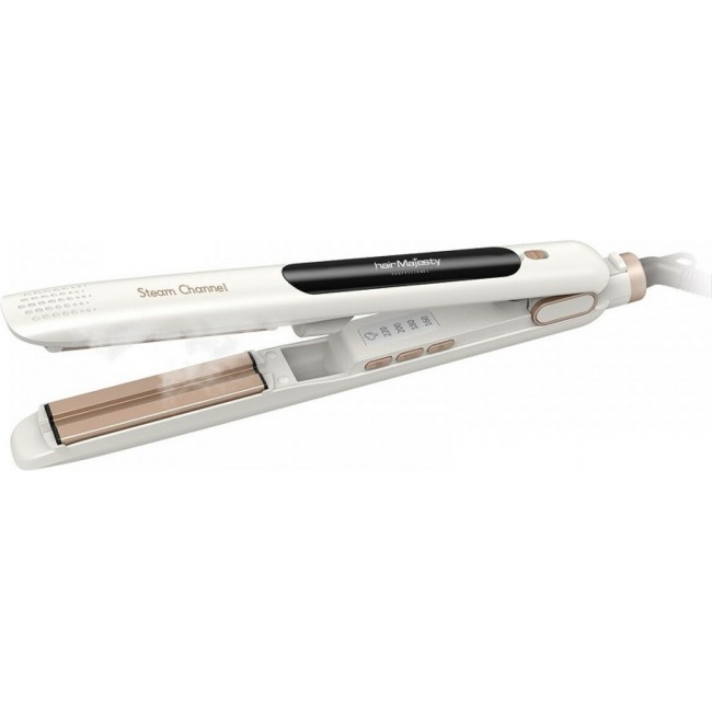 Hair Majesty Steam Channel HM-4022 Επαγγελματική Πρέσα Μαλλιών Με Ατμό Και Κεραμικές Πλάκες 48W Hair Majesty Steam Channel HM-4022 Επαγγελματική Πρέσα Μαλλιών Με Ατμό Και Κεραμικές Πλάκες 48W
