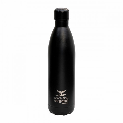 Estia 01-9816 Travel Flask Save Aegean Μπουκάλι Θερμός Matte Black 750ml *