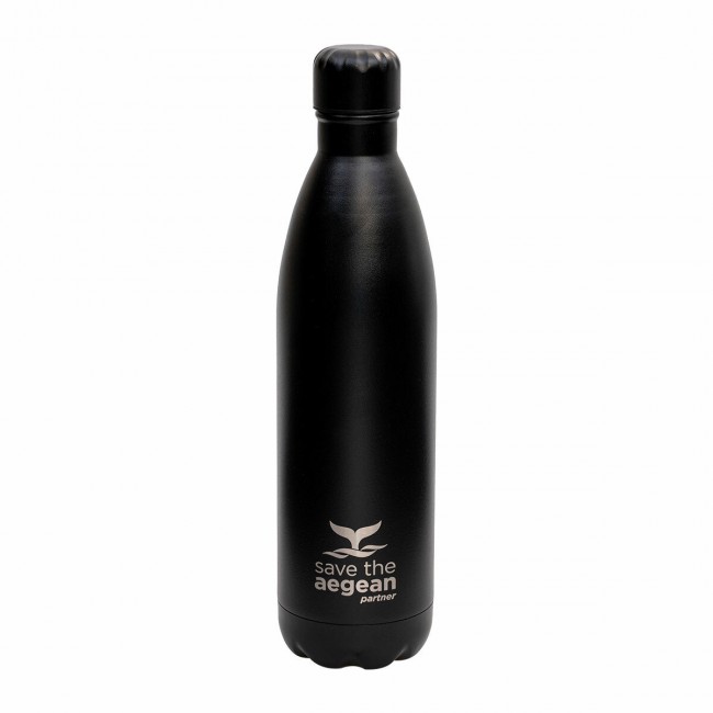 Estia 01-9816 Travel Flask Save Aegean Μπουκάλι Θερμός Matte Black 750ml *