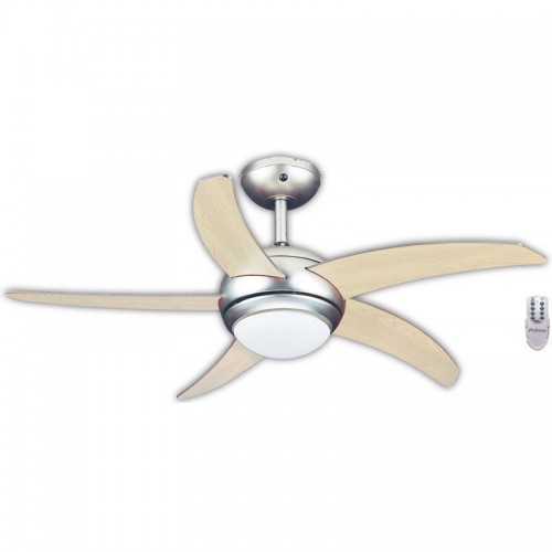 Primo PRCF-80283 Μπεζ Ανεμιστήρας Οροφής 110cm με Φως και Τηλεχειριστήριο 