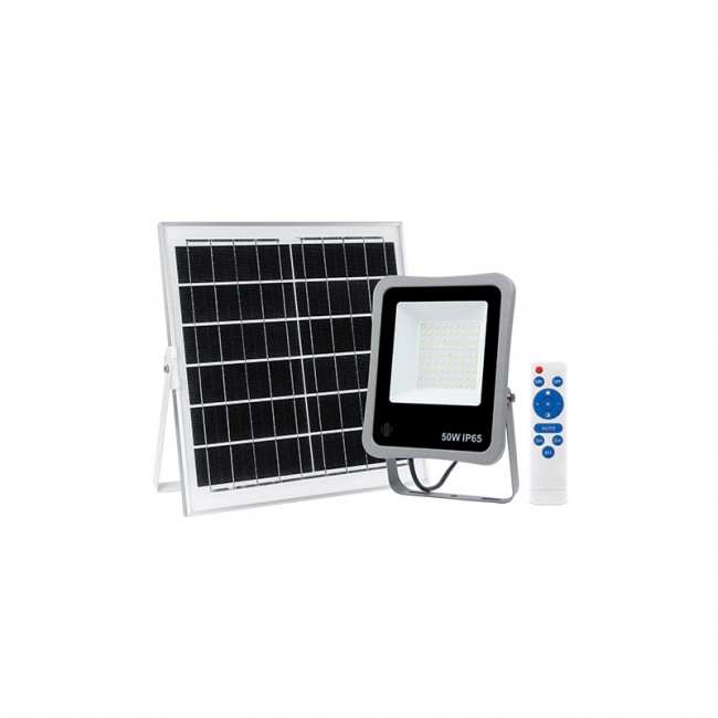 Bormann Lite BLF2350 Μαύρoς Ηλιακός Προβολέας Ισχύος 100W Με Τηλεχειριστήριο Και Αισθητήρα Φωτός *