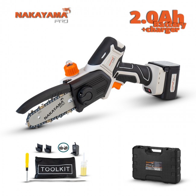 Nakayama EC1500 Κλαδευτικό Αλυσοπρίονο Μπαταρίας 0.88kg με Λάμα 13cm  *