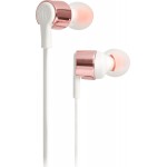 JBL T210 Ροζ Χρυσό In-ear Handsfree Με Βύσμα 3.5mm (JBLT210RGD) *