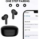 QCY T13 Μαύρα In-ear  Bluetooth Ακουστικά 