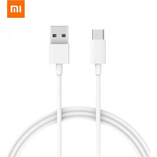 Xiaomi USB 2.0 Cable USB-C male - USB-A male Λευκό 1m (SJX14ZM) *