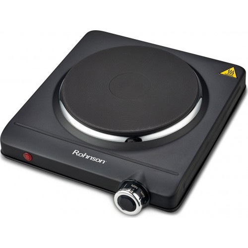 Rohnson R-2410 Επιτραπέζια Εστία Εμαγιέ Μονή Μαύρη