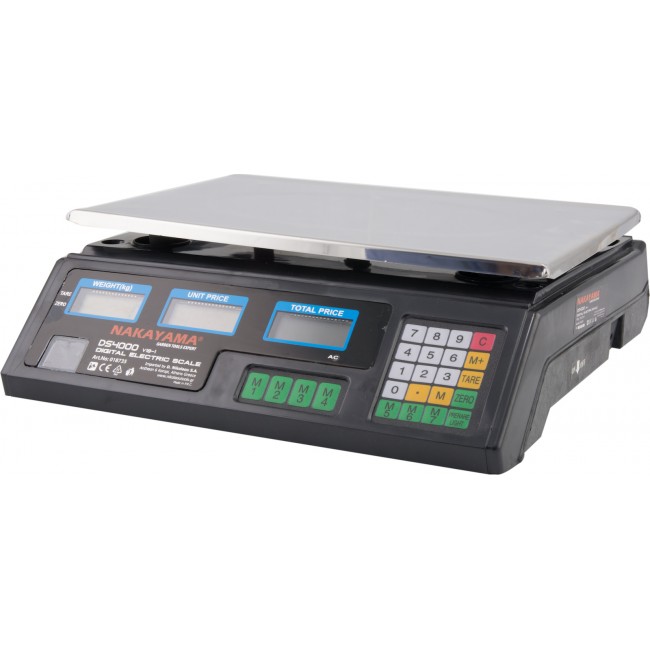 Bormann Ηλεκτρονική Επαγγελματική Ζυγαριά DS4000 με Ικανότητα Ζύγισης 40kg και Υποδιαίρεση 5gr *