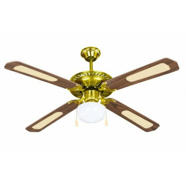 Eurolamp 147-29001 Καφέ Ανεμιστήρας Οροφής 130cm με Φως ***