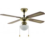 Eurolamp 147-29001 Καφέ Ανεμιστήρας Οροφής 130cm με Φως ***
