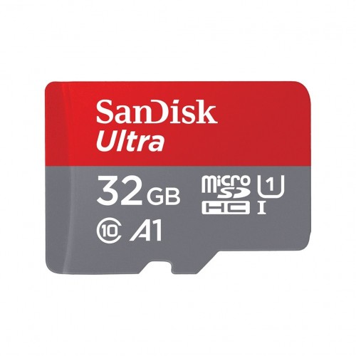 Sandisk Ultra microSDHC 32GB Class 10 U1 A1 UHS-I με Αντάπτορα SDSQUA4-032G-GN6MA