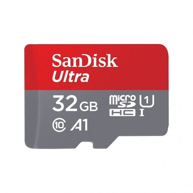 Sandisk Ultra microSDHC 32GB Class 10 U1 A1 UHS-I με Αντάπτορα SDSQUA4-032G-GN6MA