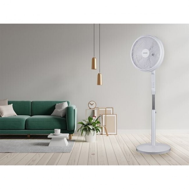 Singer 7010-02WH Λευκός Ανεμιστήρας Ορθοστάτης 55W Διαμέτρου 40cm