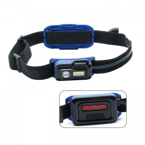 Bormann BPR6033 Επαναφορτιζόμενος Φακός Κεφαλής LED Αδιάβροχος Διπλής Λειτουργίας με Μέγιστη Φωτεινότητα 250lm *