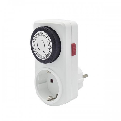 Eurolamp 147-35000 Μηχανικός Χρονοδιακόπτης Πρίζας Ημερήσιος