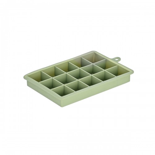 Estia 01-14995 Παγοθήκη Ορθογώνια από Σιλικόνη 15 Θέσεων Πράσινη *