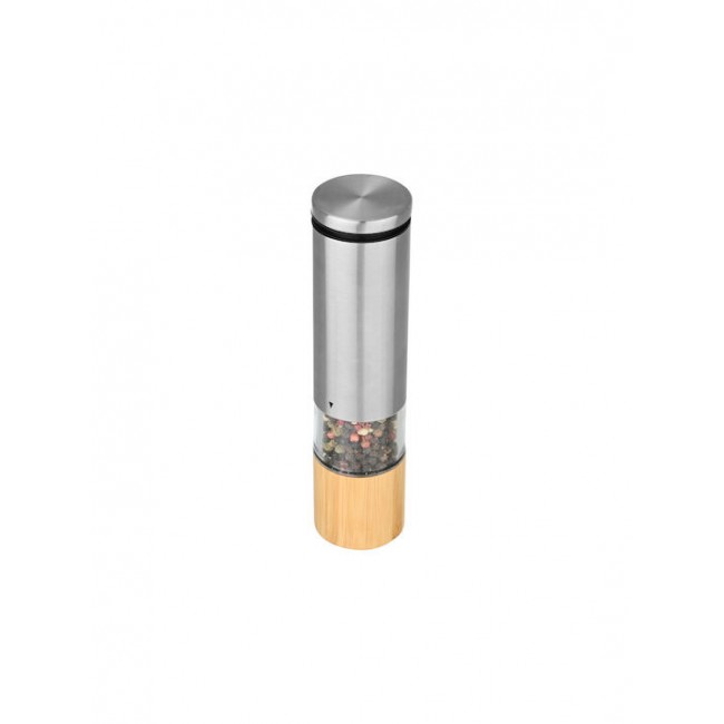 Estia 01-20286 Bamboo Essentials Ηλεκτρικός Μύλος Αλατιού Inox σε Ασημί Χρώμα 21cm *