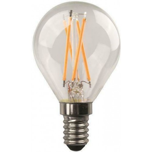 Eurolamp 147-78272 Λάμπα LED 6.5W 74mm για Ντουί E14 και Σχήμα G45 Θερμό Λευκό 806lm Dimmable