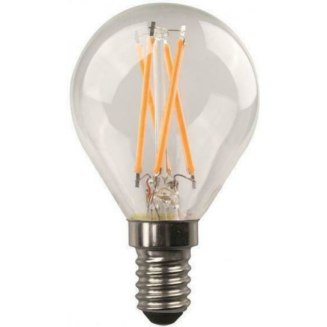 Eurolamp 147-78272 Λάμπα LED 6.5W 74mm για Ντουί E14 και Σχήμα G45 Θερμό Λευκό 806lm Dimmable