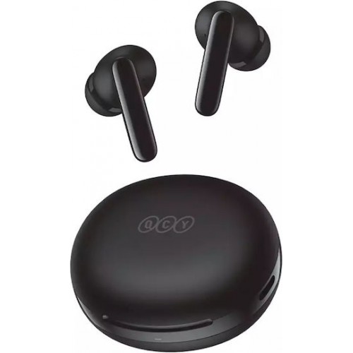 QCY T13 ANC 2 Black – TWS 28dB active noise canceling 10mm drivers, BT 5.3 30 hours True Wireless