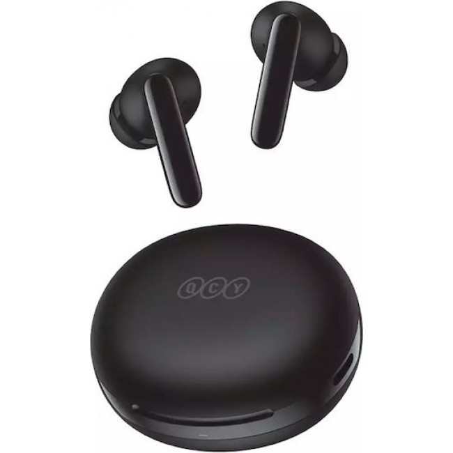 QCY T13 ANC 2 Black – TWS 28dB active noise canceling 10mm drivers, BT 5.3 30 hours True Wireless