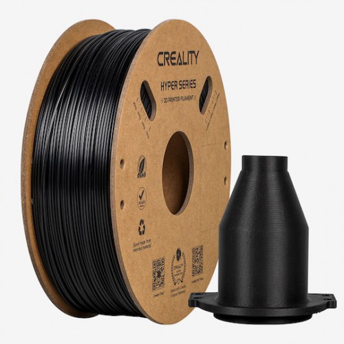 Creality3D Hyper ABS 3D Printer Filament 1.75mm Μαύρο 1kg (Spool)
