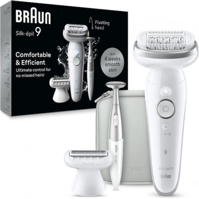 Braun SES9-241 Wet&Dry Αποτριχωτική Μηχανή Epilator για Σώμα & Μπικίνι 