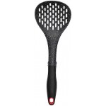 Estia 01-2688 Cooktech Ρηχή Κουτάλα Ξαφρίσματος Τρυπητή Πλαστική Μαύρη 32cm *