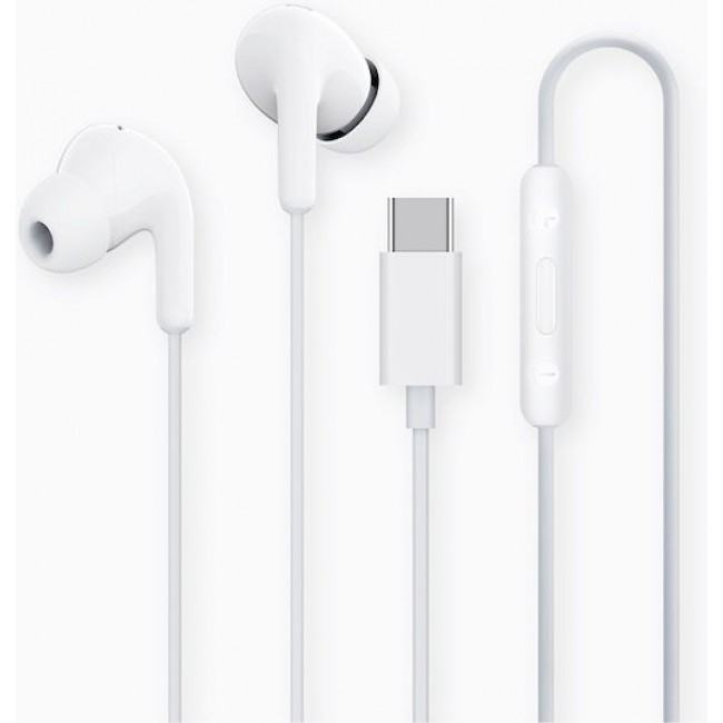  Xiaomi BHR8931GL Earphones In-ear Handsfree Ακουστικά με Βύσμα USB-C Λευκό