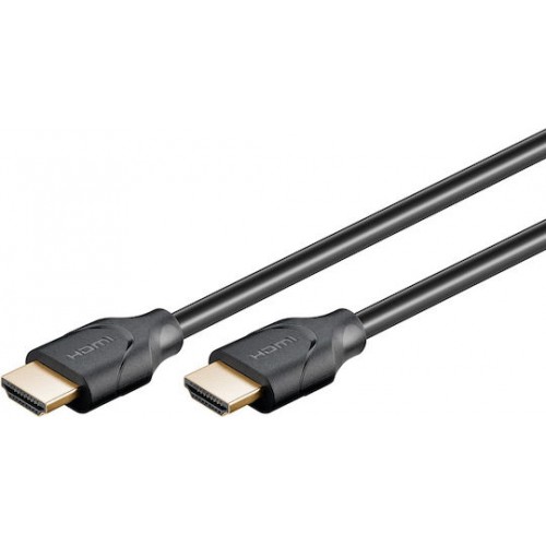 Goobay HDMI 2.1 Cable HDMI male - HDMI male 0.5m Μαύρο