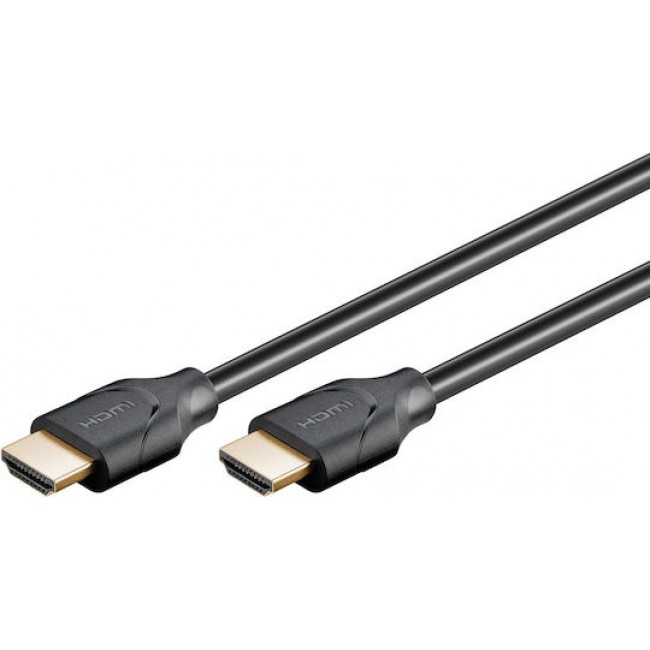 Goobay HDMI 2.1 Cable HDMI male - HDMI male 0.5m Μαύρο