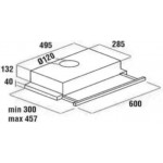 Hausberg HB-1285IN Συρόμενος Απορροφητήρας 60cm Inox