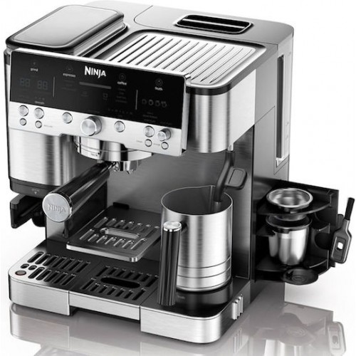 Ninja Luxe Cafe Premier Αυτόματη Μηχανή Espresso 1650W Πίεσης 15bar για Cappuccino με Μύλο Άλεσης Ασημί ***