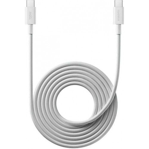 Xiaomi Braided USB 2.0 Cable USB-C male - USB-C 120W Λευκό 1m BHR087KGL