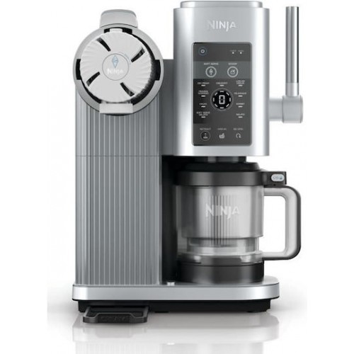 Ninja CREAMi Scoop & Swirl Παγωτομηχανή 0.48lt Ασημί NC701EU 