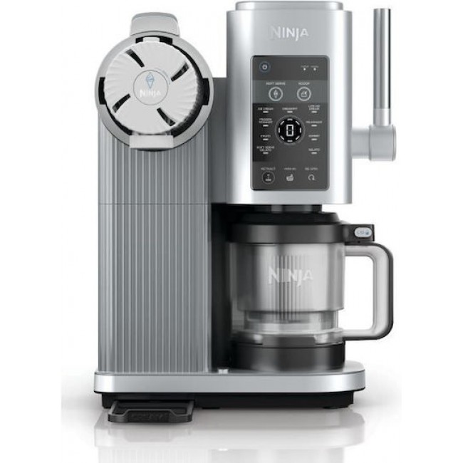 Ninja CREAMi Scoop & Swirl Παγωτομηχανή 0.48lt Ασημί NC701EU 