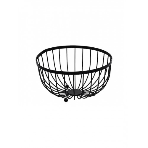 Estia 01-1407 Φρουτιερα Metal Black Μεταλλικη 25x13cm Μαυρη *