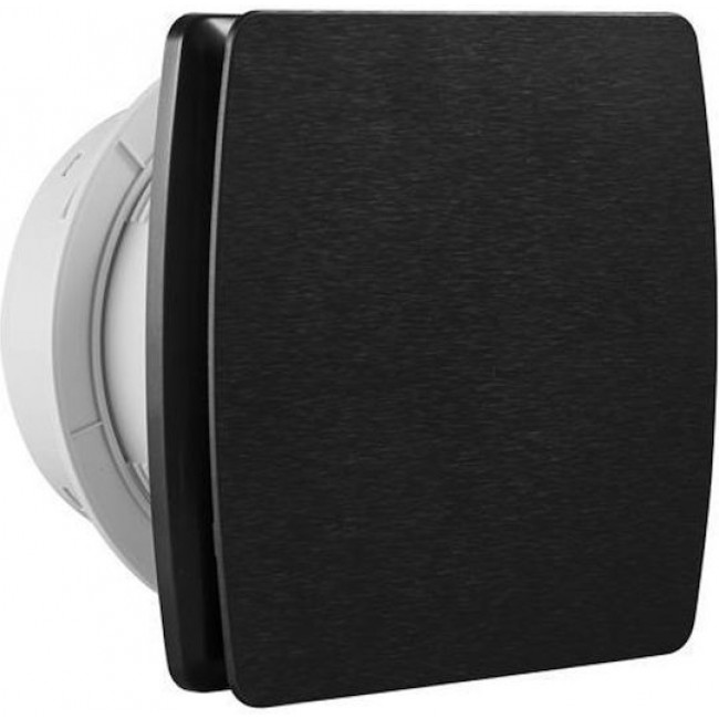 Eurolamp 147-33231 Επιτοίχιος Εξαεριστήρας Μπάνιου 100mm Μαύρος **