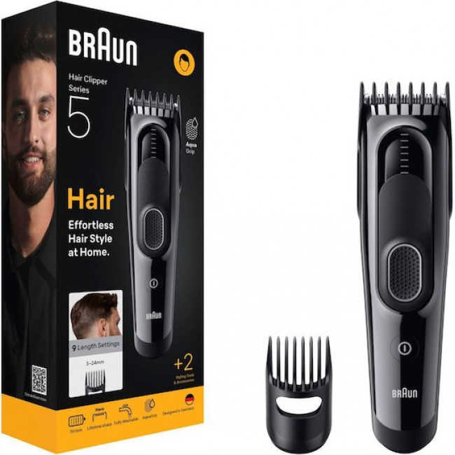 Braun Series 5 Επαναφορτιζόμενη Κουρευτική Μηχανή HC5510
