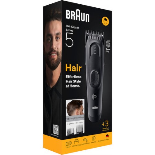 Braun Series 5 Κουρευτική Μηχανή Μαύρη HC5530