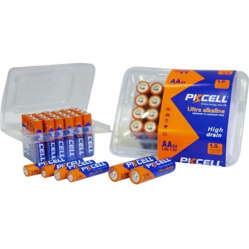Pkcell Ultra Αλκαλικές Μπαταρίες AA 1.5V 24τμχ