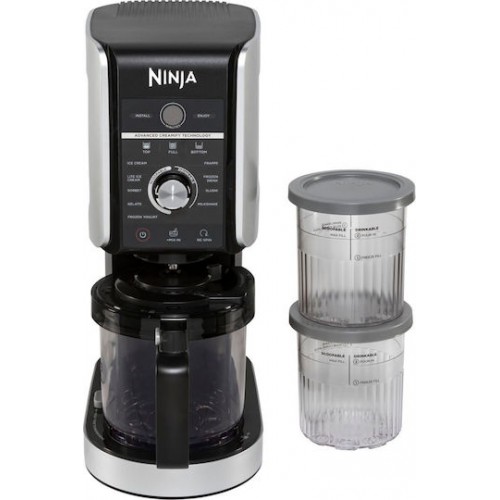 Ninja CREAMi Deluxe 10-in-1 Παγωτομηχανή 2x706ml Black / Silver *