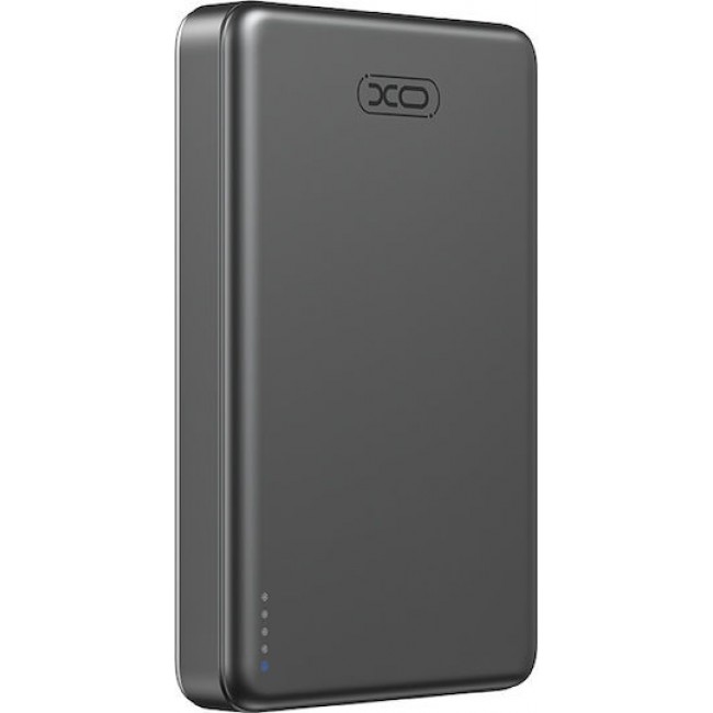 XO PR296 Powerbank Ταχείας Φόρτισης Μεταλικό με Μαγνήτη 10.000mAh Γκρι