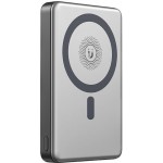 XO PR296 Powerbank Ταχείας Φόρτισης Μεταλικό με Μαγνήτη 10.000mAh Γκρι