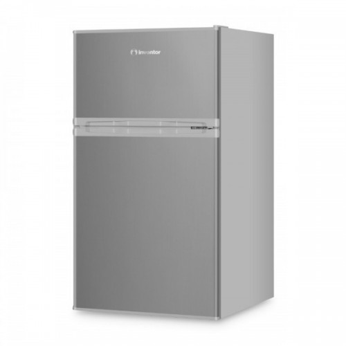Inventor DPC852LS Ψυγείο Δίπορτο 85lt Υ85xΠ48xΒ51.5εκ. Inox (ανοιχτη συσκευασια)