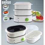 Braun FS3000WH Tribute Collection Ατμομάγειρας με 2 Επίπεδα Μαγειρέματος 6.2lt