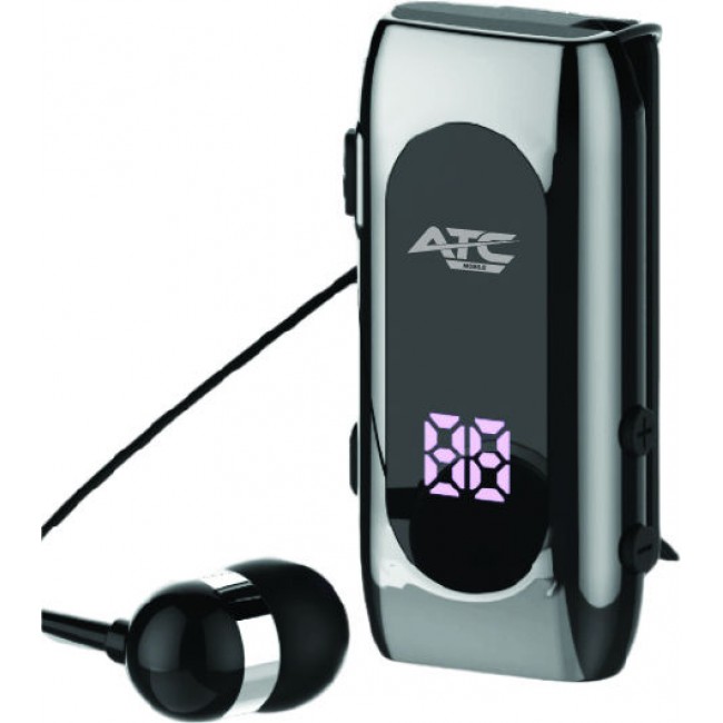 ATC BT10 In-ear Bluetooth Handsfree Ακουστικό Πέτου Ασημί *