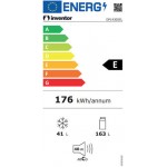 Inventor DP1430SEL Ψυγείο Δίπορτο 204lt NoFrost Υ143xΠ55xΒ55εκ. Ασημί
