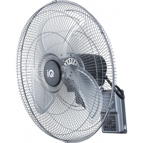 IQ MWF-20R Silver Επαγγελματικός Ανεμιστήρας Τοίχου 130W Διαμέτρου 50cm με Τηλεχειριστήριο ***